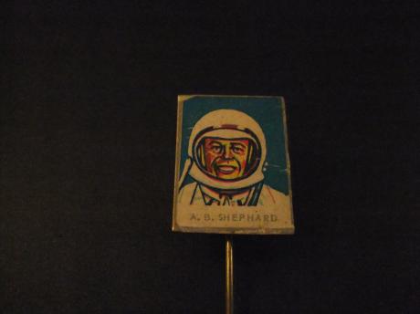 Alan Shepard ( ruimtevaarder) eerste Amerikaan in de ruimte,  gezagvoerder aan boord van de Mercury MR-3 tijdens de vlucht van Apollo 14 naar de maan